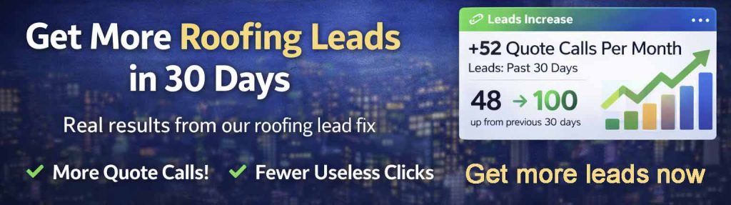UK roofing lead generation report 2026 2 30 Day Roofing Leads Fix for UK Roofers