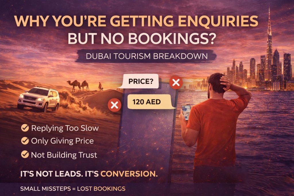 Why Youre Getting Enquiries But No Bookings