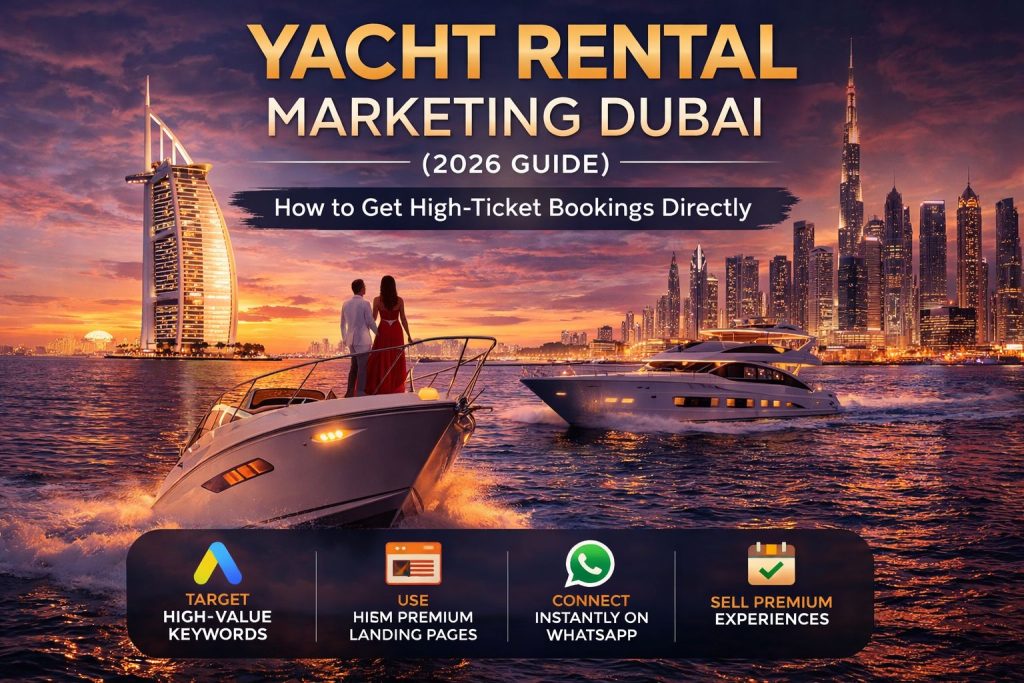 Yacht Rental Marketing Dubai 2026